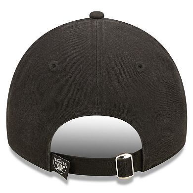 Women's New Era Black Las Vegas Raiders 2022 Sideline Adjustable 9TWENTY Hat