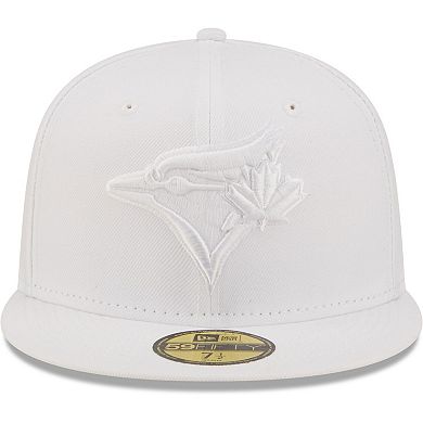 Men's New Era Toronto Blue Jays White on White 59FIFTY Fitted Hat