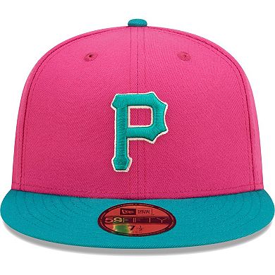 Men's New Era Pink/Green Pittsburgh Pirates Cooperstown Collection 2006 MLB All-Star Game Passion Forest 59FIFTY Fitted Hat