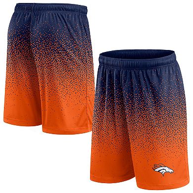Men's Fanatics Branded Navy/Orange Denver Broncos Ombre Shorts