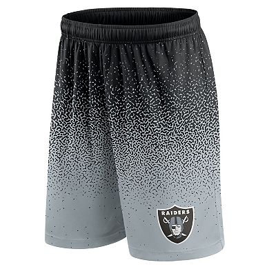 Men's Fanatics Branded Black/Silver Las Vegas Raiders Ombre Shorts