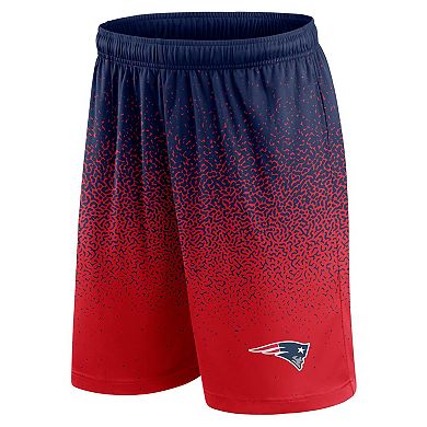 Men's Fanatics Branded Navy/Red New England Patriots Ombre Shorts