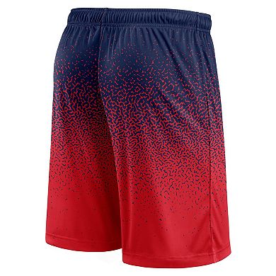 Men's Fanatics Branded Navy/Red New England Patriots Ombre Shorts
