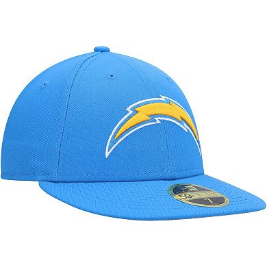 Men's New Era Powder Blue Los Angeles Chargers Logo Omaha Low Profile 59FIFTY Fitted Hat