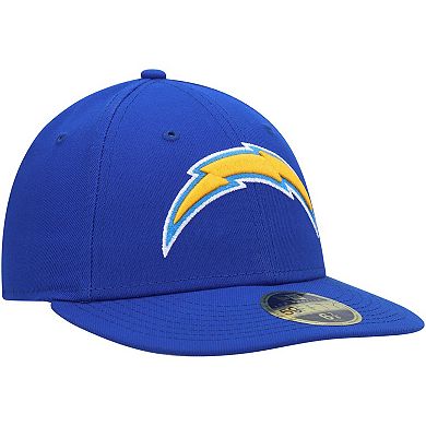 Men's New Era Royal Los Angeles Chargers Logo Omaha Low Profile 59FIFTY Fitted Hat