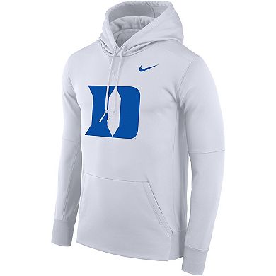 Men's Nike White Duke Blue Devils Performance Pullover Hoodie