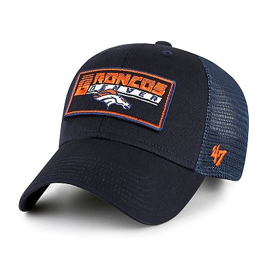 Youth '47 Navy Denver Broncos Levee MVP Trucker Adjustable Hat
