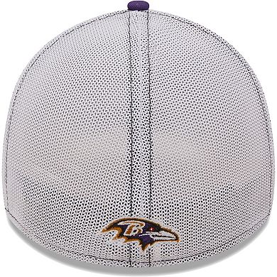 Men's New Era Black/Purple Baltimore Ravens Team Banded 39THIRTY Flex Hat