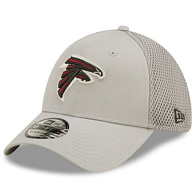 Men's New Era Gray Atlanta Falcons Team Neo 39THIRTY Flex Hat