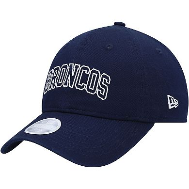 Women's New Era Navy Denver Broncos Collegiate 9TWENTY Adjustable Hat