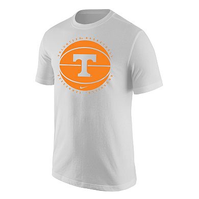 Men's Nike White Tennessee Volunteers Basketball Logo T-Shirt