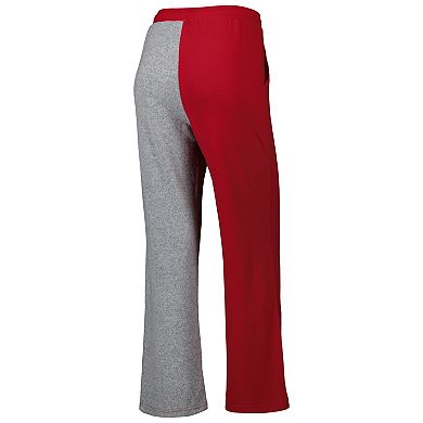 Women's ZooZatz Crimson/Gray Alabama Crimson Tide Colorblock Cozy Tri-Blend Lounge Pants
