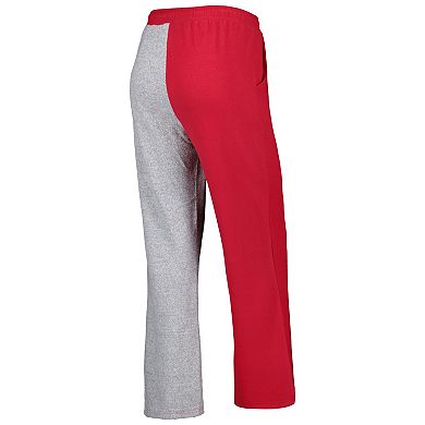 Women's ZooZatz Crimson/Gray Oklahoma Sooners Colorblock Cozy Tri-Blend Lounge Pants