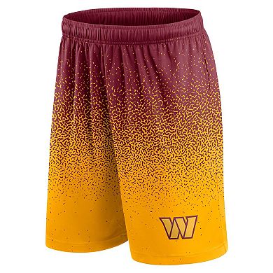 Men's Fanatics Branded Burgundy/Gold Washington Commanders Ombre Shorts
