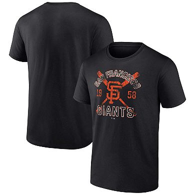 Men's Fanatics Branded Black San Francisco Giants Second Wind T-Shirt