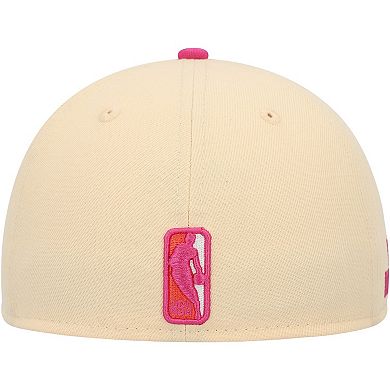 Men's New Era Orange/Pink Dallas Mavericks Passion Mango 59FIFTY Fitted Hat