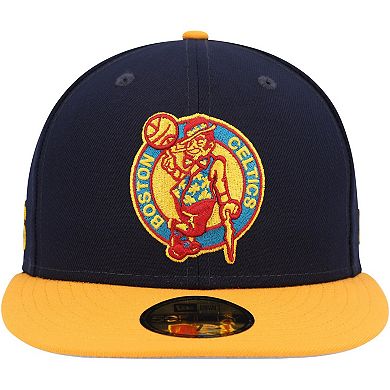 Men's New Era Navy/Gold Boston Celtics Midnight 59FIFTY Fitted Hat