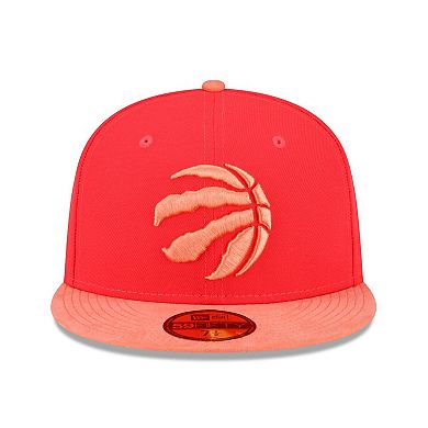 Men's New Era Red/Peach Toronto Raptors Tonal 59FIFTY Fitted Hat