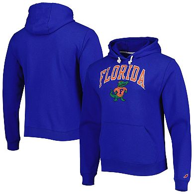 Men's League Collegiate Wear Royal Florida Gators Arch Essential Fleece Pullover Hoodie