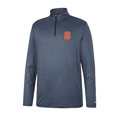 Men's Colosseum Navy Syracuse Orange Logo Quarter-Zip Windshirt