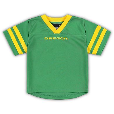 Infant Green/Yellow Oregon Ducks Red Zone Jersey & Pants Set