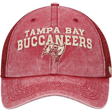 Men's '47 Red Tampa Bay Buccaneers Drumlin Trucker Clean Up Snapback Hat