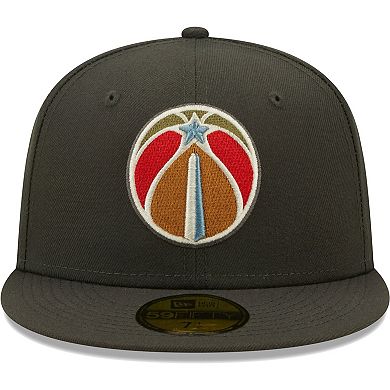 Men's New Era Charcoal Washington Wizards Multi-Color Pack 59FIFTY Fitted Hat