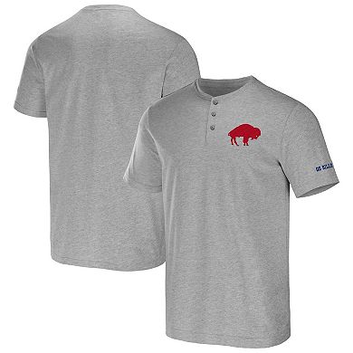 Men's NFL x Darius Rucker Collection by Fanatics Heathered Gray Buffalo Bills Henley T-Shirt