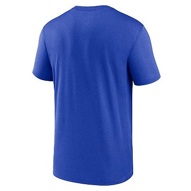 Men's Nike Royal Los Angeles Rams Horizontal Lockup Legend Performance T-Shirt