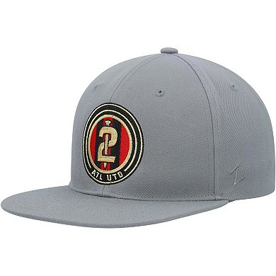 Men's Zephyr Gray Atlanta United FC Logo Snapback Hat