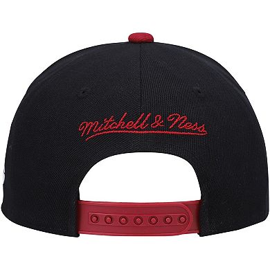 Youth Mitchell & Ness Black/Cardinal Arizona Cardinals Shredder Adjustable Hat