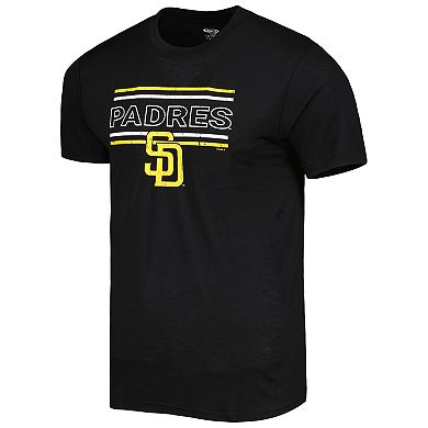 Men's Concepts Sport Black/Gold San Diego Padres Badge T-Shirt & Pants Sleep Set