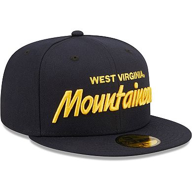 Men's New Era Navy West Virginia Mountaineers Griswold 59FIFTY Fitted Hat