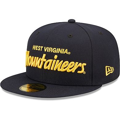 Men's New Era Navy West Virginia Mountaineers Griswold 59FIFTY Fitted Hat