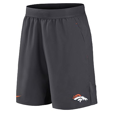 Men's Nike Anthracite Denver Broncos Stretch Woven Shorts