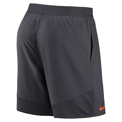 Men's Nike Anthracite Denver Broncos Stretch Woven Shorts