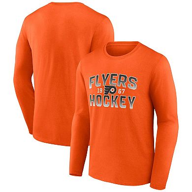 Men's Fanatics Branded Orange Philadelphia Flyers Skate Or Die Long Sleeve T-Shirt