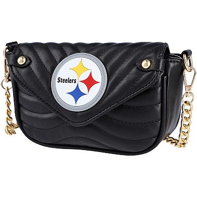 Women's Cuce Pittsburgh Steelers Vegan Leather Strap Bag