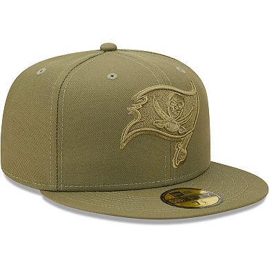 Men's New Era Olive Tampa Bay Buccaneers Color Pack 59FIFTY Fitted Hat