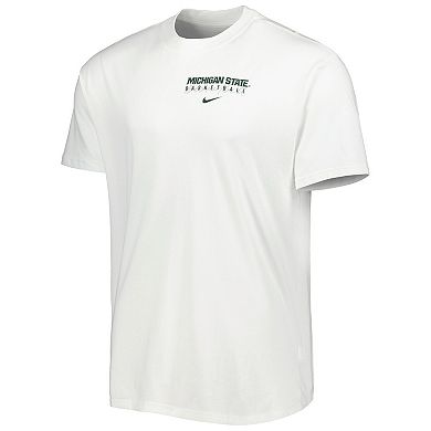 Men's Nike White Michigan State Spartans Basketball Movement Max90 T-Shirt