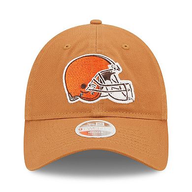 Women's New Era Brown Cleveland Browns Core Classic 2.0 9TWENTY Adjustable Hat