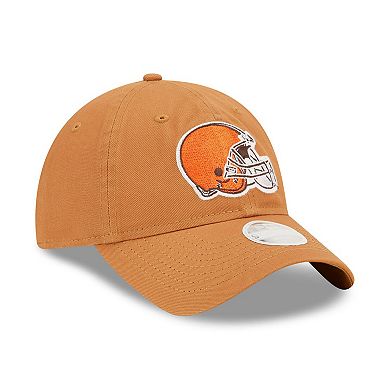 Women's New Era Brown Cleveland Browns Core Classic 2.0 9TWENTY Adjustable Hat