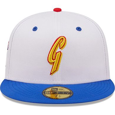 Men's New Era White/Royal San Francisco Giants 50th Anniversary in San Francisco Cherry Lolli 59FIFTY Fitted Hat