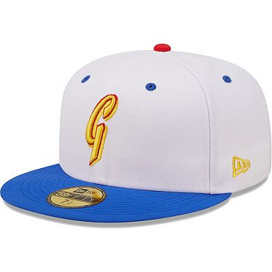 Men's New Era White/Royal San Francisco Giants 50th Anniversary in San Francisco Cherry Lolli 59FIFTY Fitted Hat