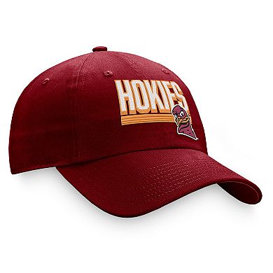 Men's Top of the World Maroon Virginia Tech Hokies Slice Adjustable Hat