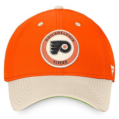 Men's Fanatics Branded Orange/Khaki Philadelphia Flyers True Classics Retro Flex Hat