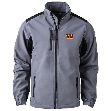 Men's Dunbrooke Charcoal Washington Commanders Softshell Fleece Full-Zip Jacket