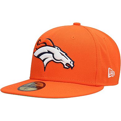 Men's New Era Orange Denver Broncos Super Bowl XXXIII Citrus Pop 59FIFTY Fitted Hat