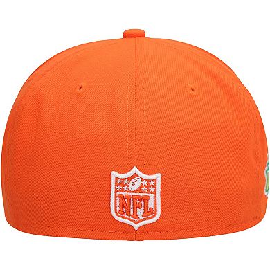 Men's New Era Orange Denver Broncos Super Bowl XXXIII Citrus Pop 59FIFTY Fitted Hat