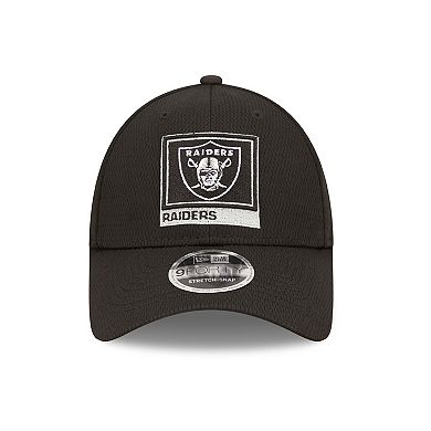Men's New Era Black Las Vegas Raiders Framed AF 9FORTY Snapback Hat